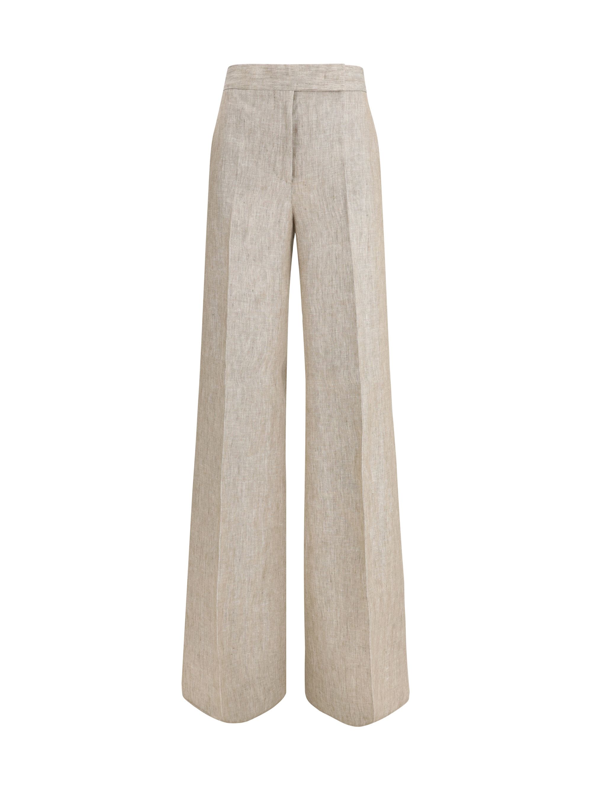 Max Mara Deserto linen Pants Size 28" / US 6 / IT 42 - 1 Thumbnail