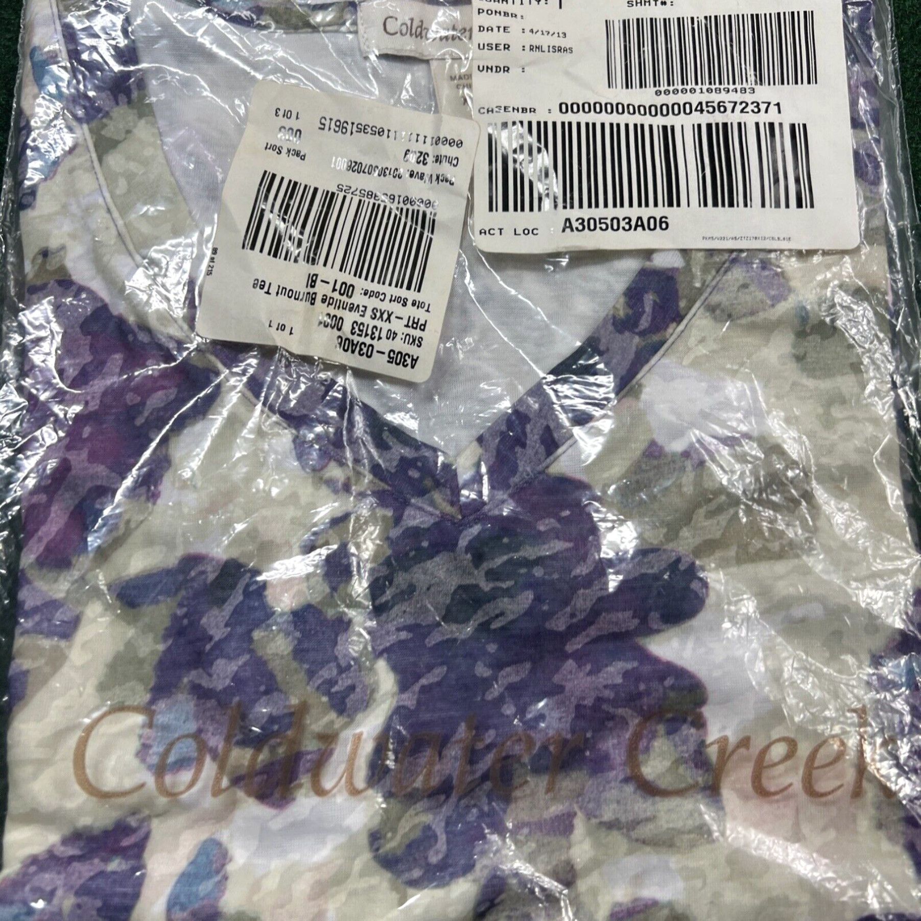 Coldwater Creek NEW NWT Coldwater Creek Even Tide Burnout Tee T-Shirt Size XXS Size XXS / US 00 / IT 34 - 2 Thumbnail