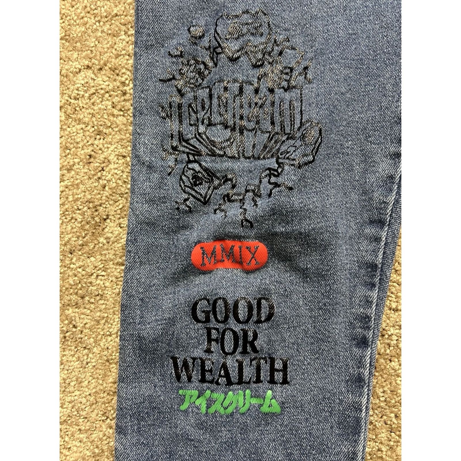Billionaire Boys Club VINTAGE Billionaire Boys Club ICECREAM STACKS JEAN Black 36 Waist Denim 31 Inseam 5-Pocket Tapered Men's Jeans Size US 36 / EU 52 - 4 Thumbnail