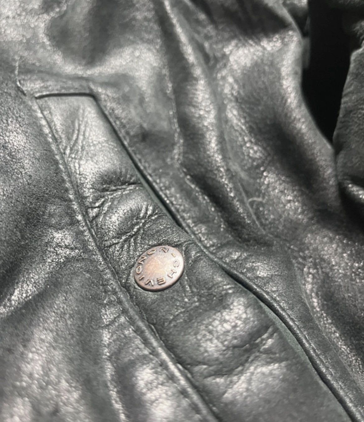 Chevignon Vintage Chevignon Bingo Leather Bomber Jacket XXL Shearling Size US XXL / EU 58 / 5 - 5 Thumbnail