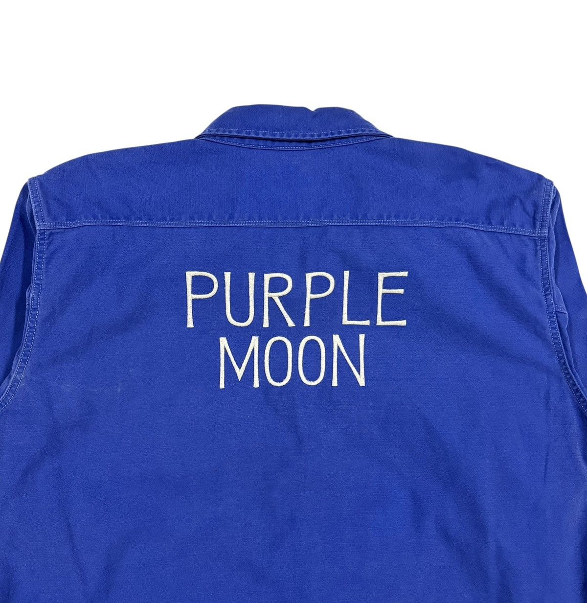 Toyo Enterprises El Radial Purple Moon Chambray Button Ups Made In Japan Size US M / EU 48-50 / 2 - 7 Thumbnail