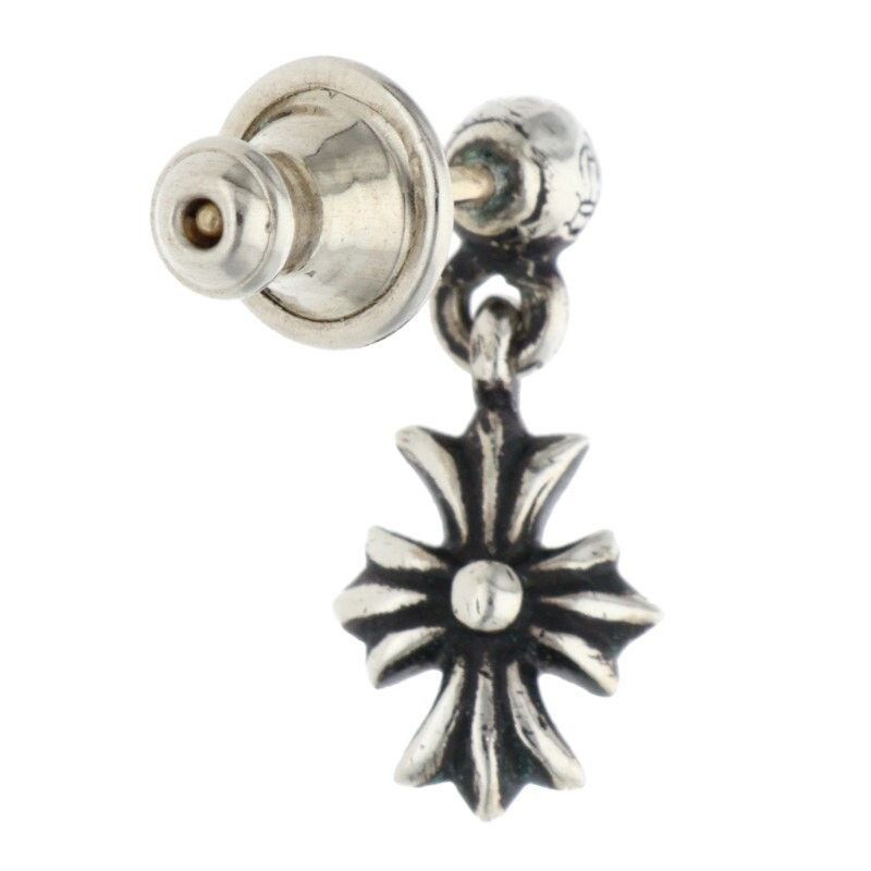 Chrome Hearts Chrome Hearts Tiny ECH Plus Drop Silver Earring Size ONE SIZE - 2 Thumbnail