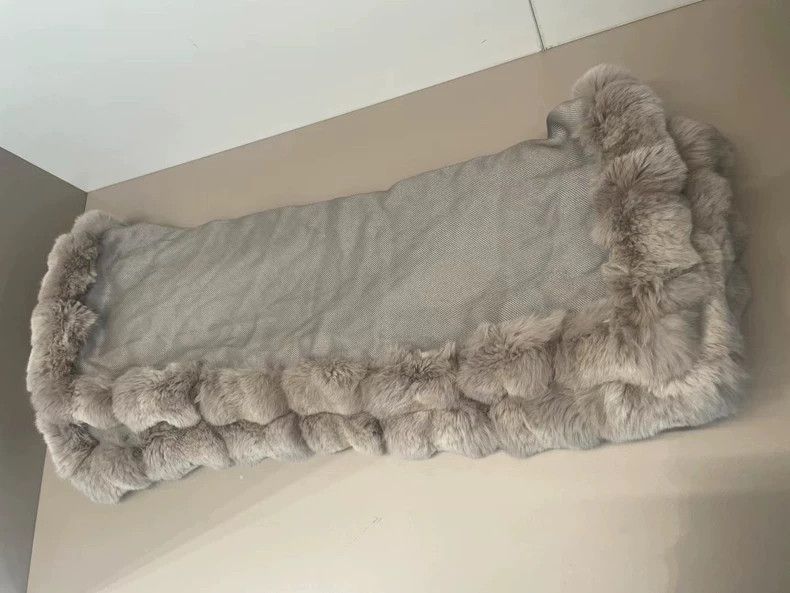 Loro Piana LORO PIANA Gray Totoro cashmere shawl scarf Size M / US 6-8 / IT 42-44 - 5 Thumbnail