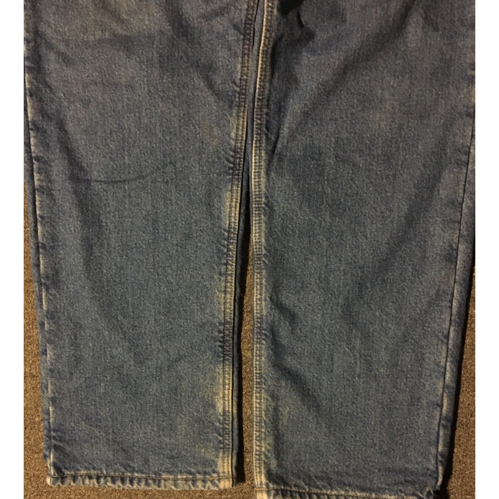 Carhartt Vtg Carhartt Faded Fleece Lined Jeans 35/32 Work Biker Grunge Skate WIP 90s USA Size US 35 - 7 Thumbnail