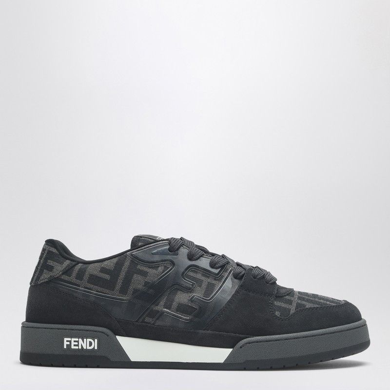 Fendi Fendi Fendi Match Sneaker In Dark Grey/Black Ff Jacquard Size US 6 / EU 39 - 1 Thumbnail