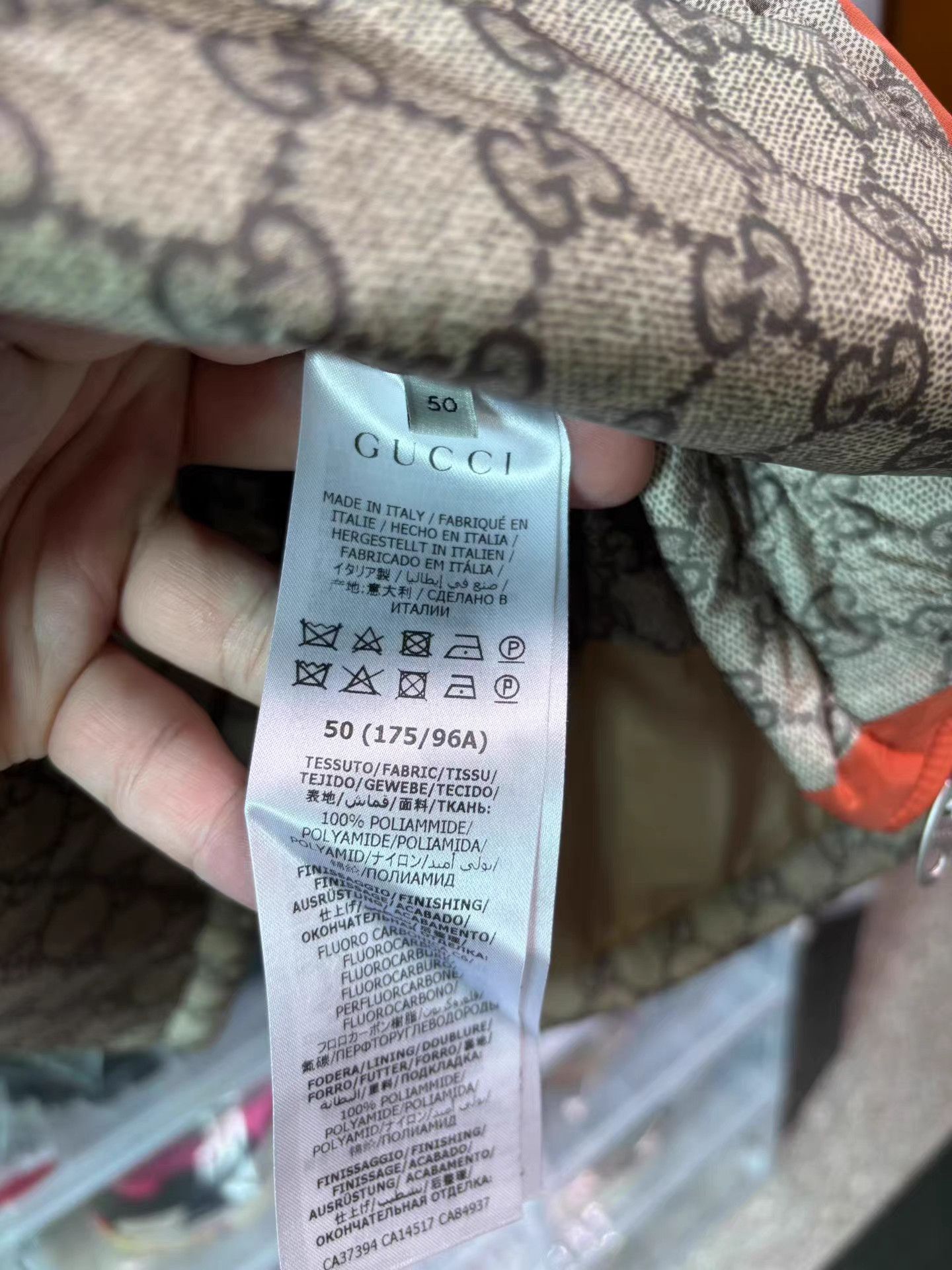 Gucci GUCCI Logo Print Hooded Long Sleeve Jacket K15 Size US M / EU 48-50 / 2 - 7 Thumbnail