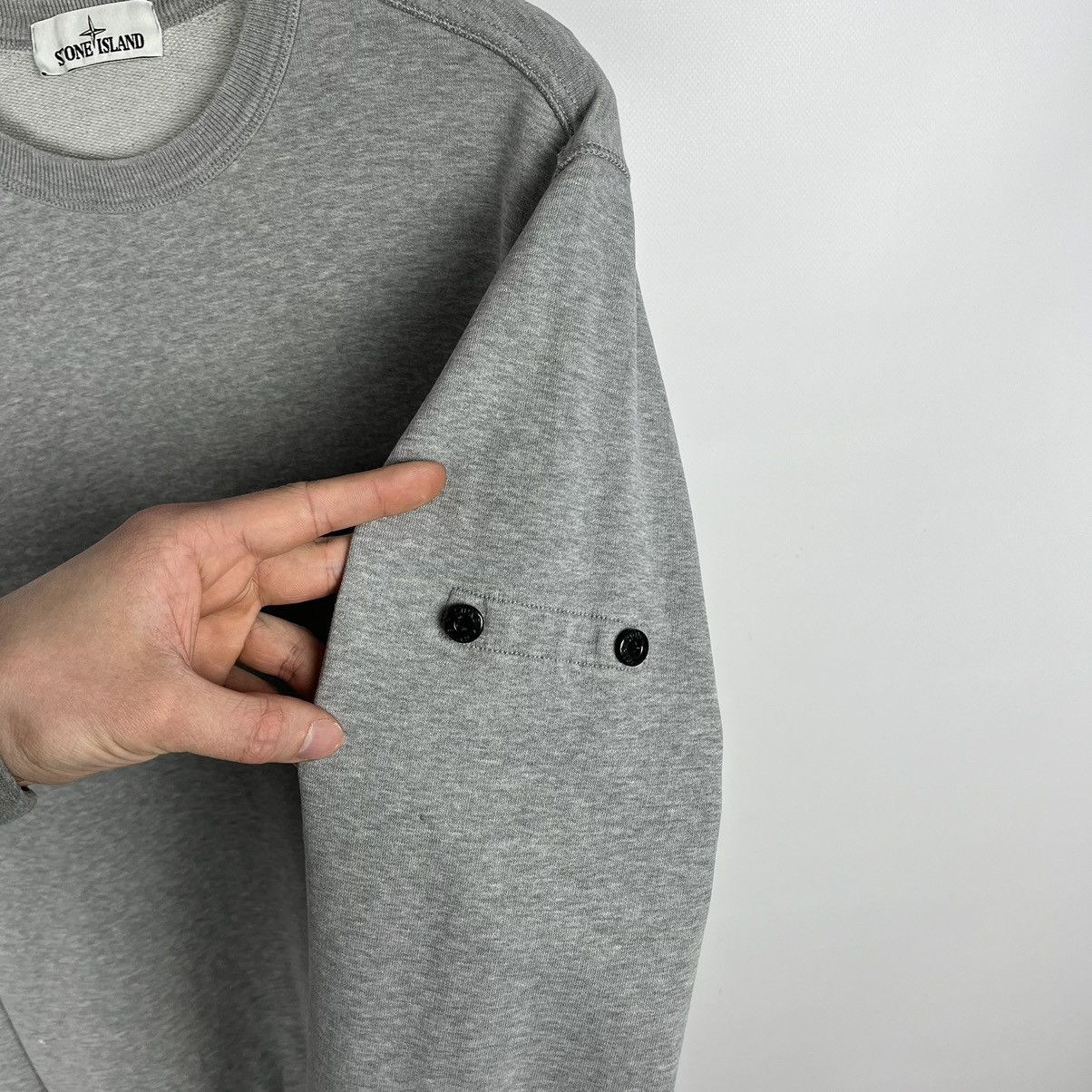 Stone Island Stone Island grey crewneck sweatshirt Size US M / EU 48-50 / 2 - 6 Thumbnail