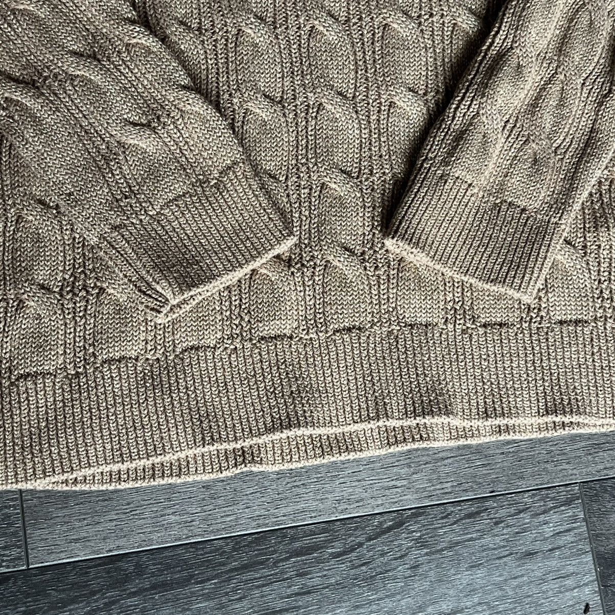 Lauren Ralph Lauren Lauren Ralph Lauren Black Label Gold Rope Cable Knit Sweater Size L / US 10 / IT 46 - 3 Thumbnail