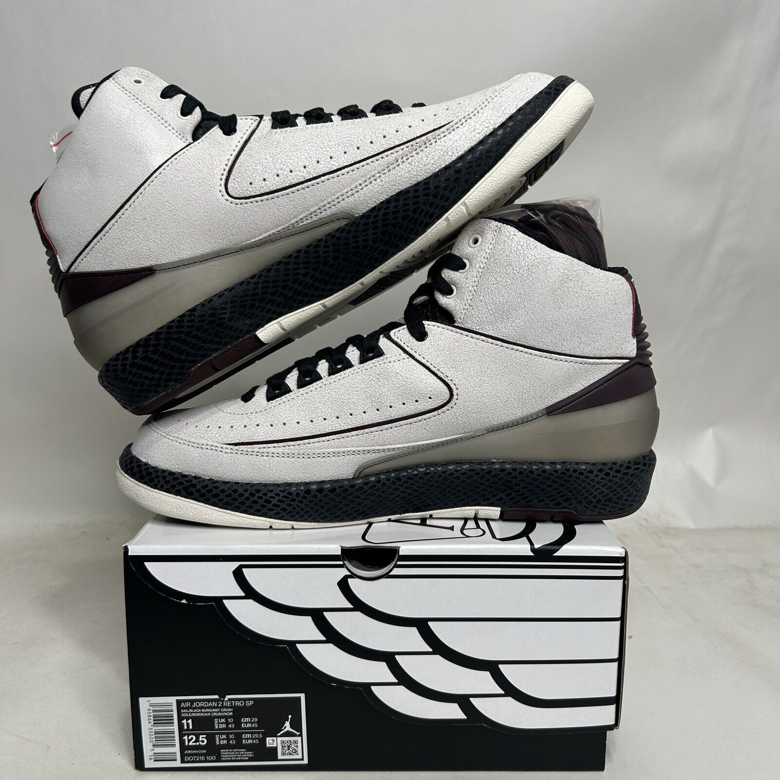 Jordan Brand Nike Air Jordan 2 Retro SP x A Ma Maniére “Airness” 2024 Size US 11 / EU 44 - 3 Thumbnail
