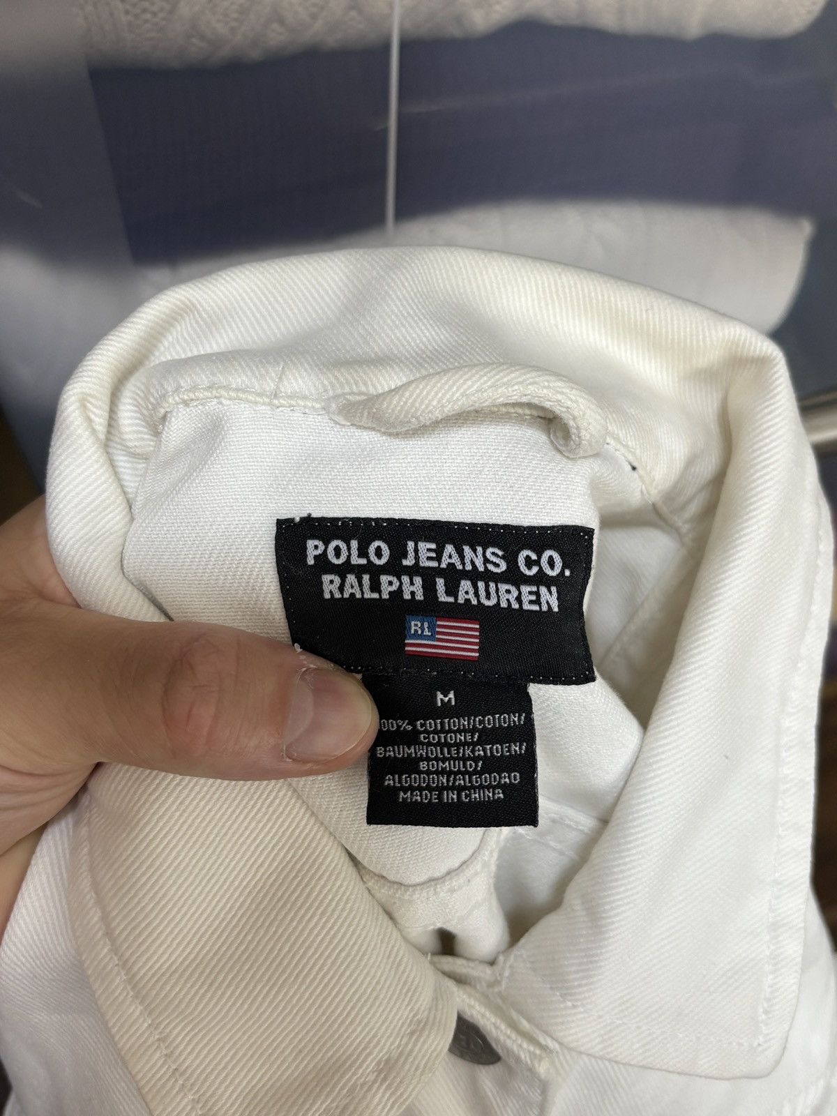 Ralph Lauren Ralph Lauren Vintage White Denim Trucker Jacket Size M / US 6-8 / IT 42-44 - 8 Thumbnail