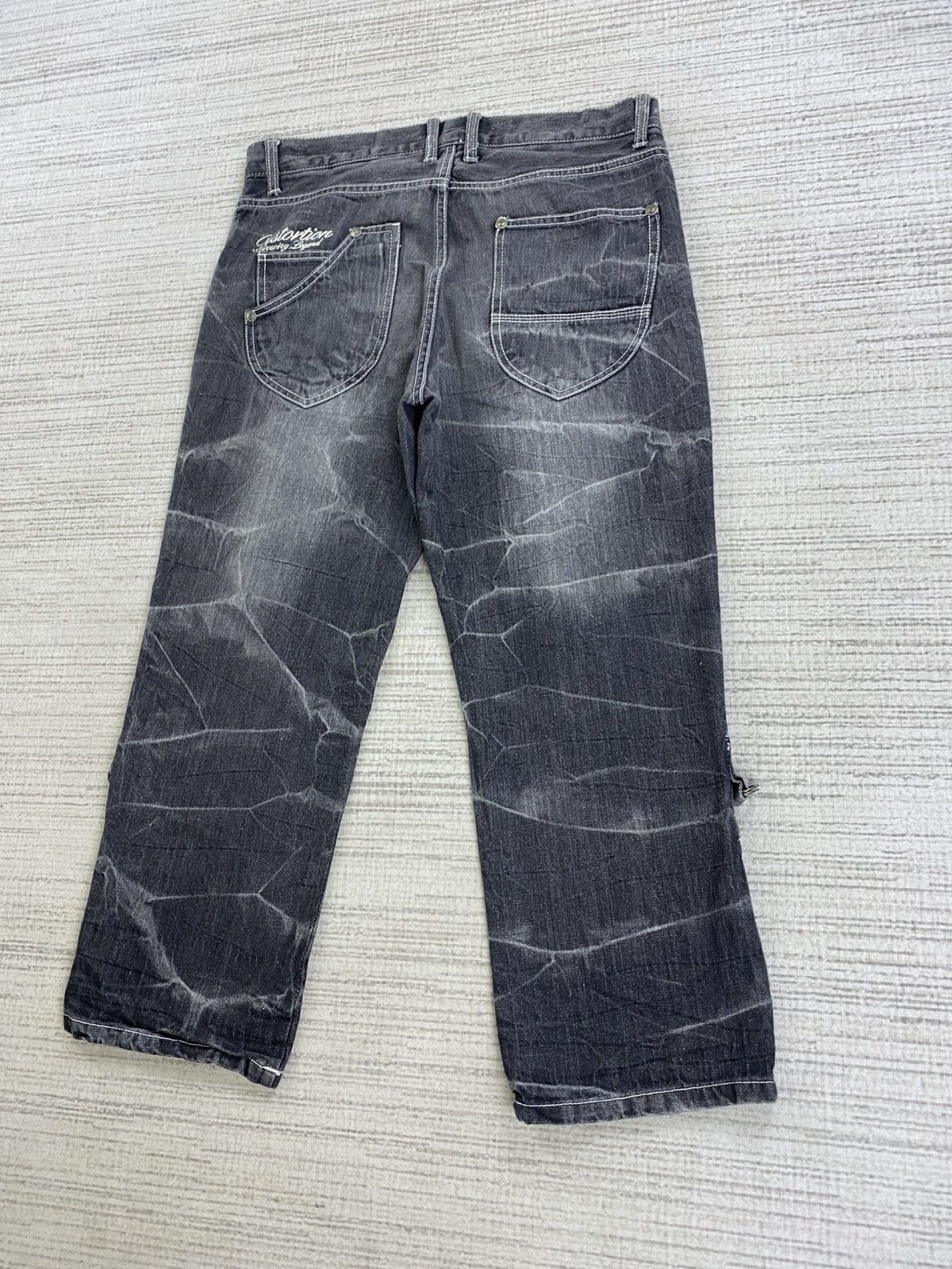 If Six Was Nine Vintage Doublefocus Washed Grey 3/4 Denim Pants Size US 34 / EU 50 - 10 Thumbnail
