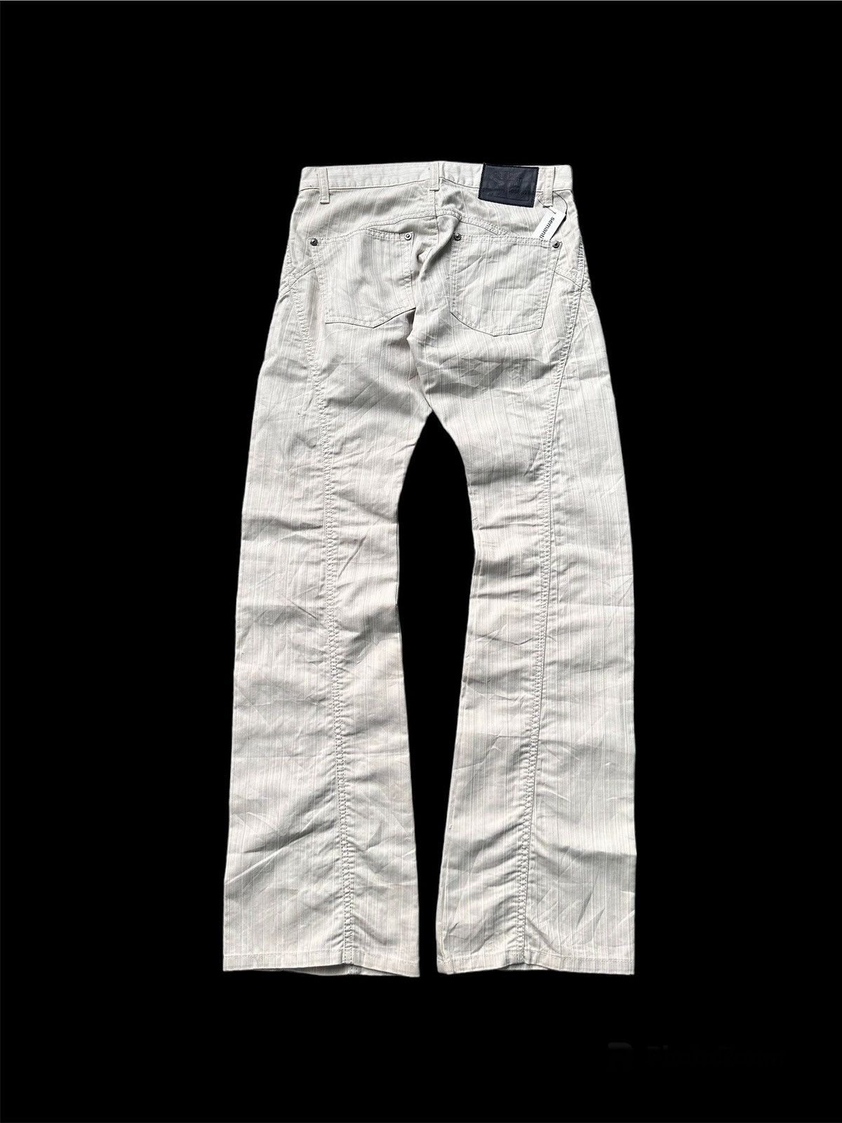 Image of Semantic Design Bootcut Pants in Silver, Men's (Size 31)