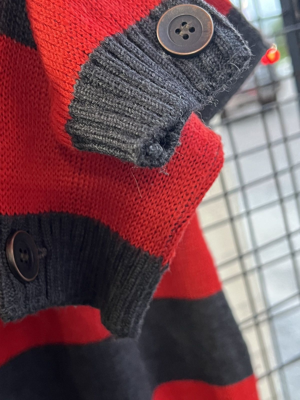 Vintage Underground design garage japan stripe Sweater knitwear Size US L / EU 52-54 / 3 - 5 Thumbnail