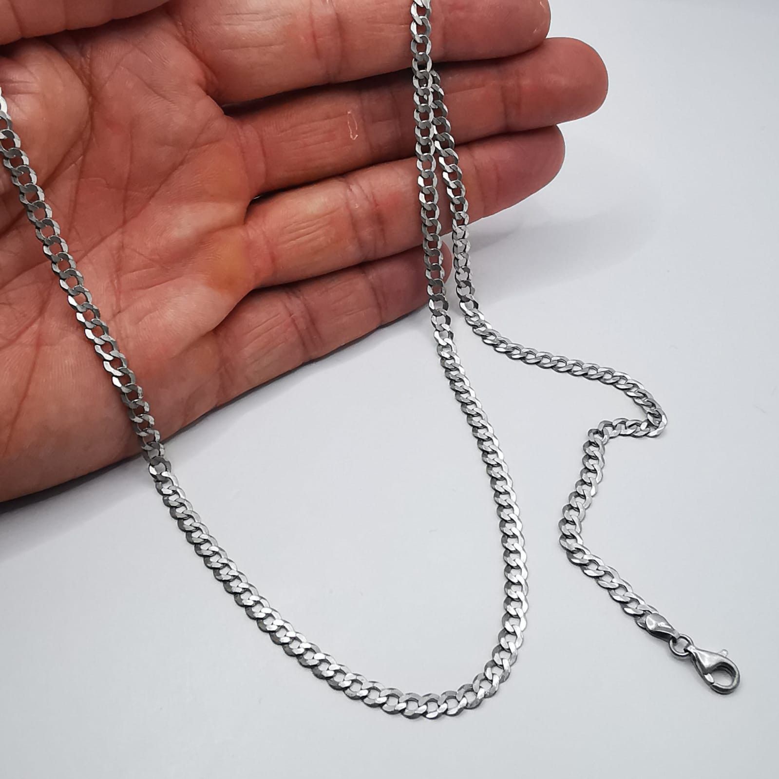 Sterling Silver Vintage 925 Sterling Silver chain necklace Signed 12,55g Size ONE SIZE - 5 Thumbnail