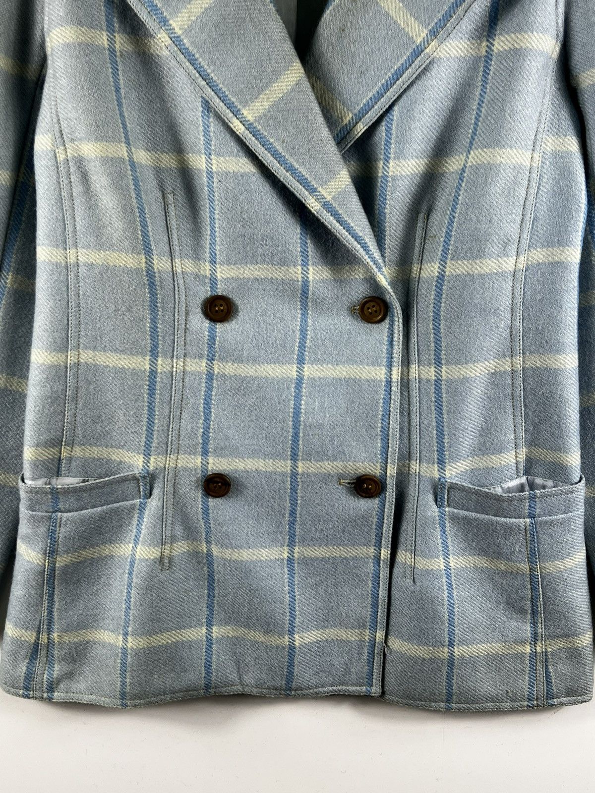 Andre Courreges 🔥 VINTAGE COURREGES MADE IN FRANCE WOOL DOUBLE BREASTED Size S / US 4 / IT 40 - 4 Thumbnail