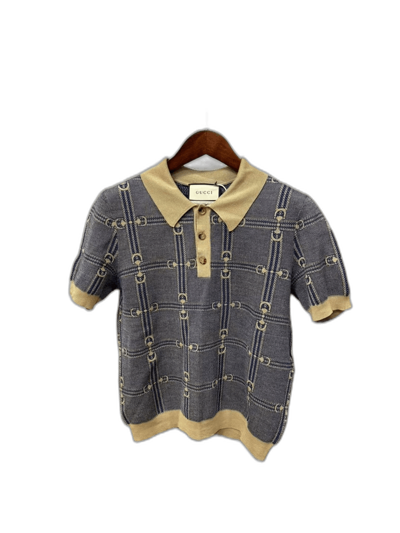 Gucci Gucci Wool Knit Polo Short Sleeve Shirt Size US M / EU 48-50 / 2 - 1 Thumbnail