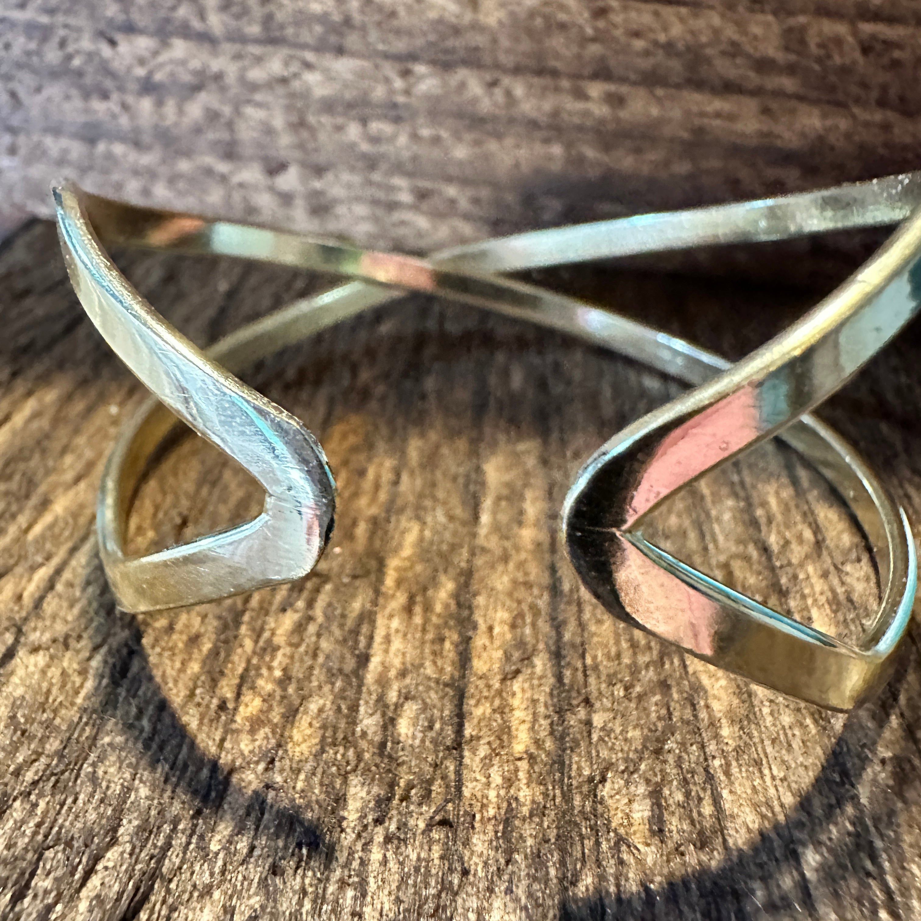 Other Handcrafted Boho Gold Plated Adjustable Cuff Bracelet - Narr Size ONE SIZE - 7 Thumbnail