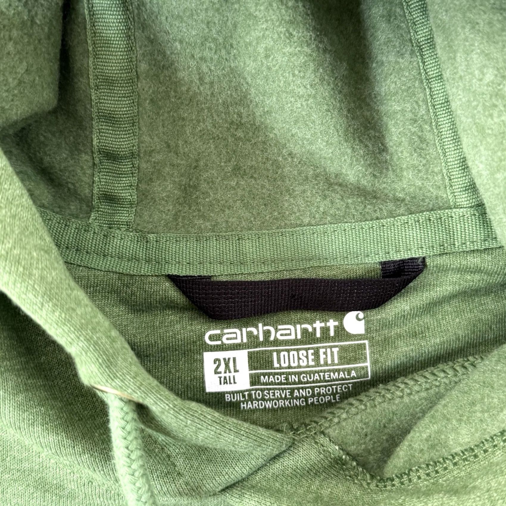 Carhartt Vintage Carhartt Sweatshirt Men 2XL Green Hoodie Loose Original Fit Fleece Work Outdoor Size US XXL / EU 58 / 5 - 6 Thumbnail