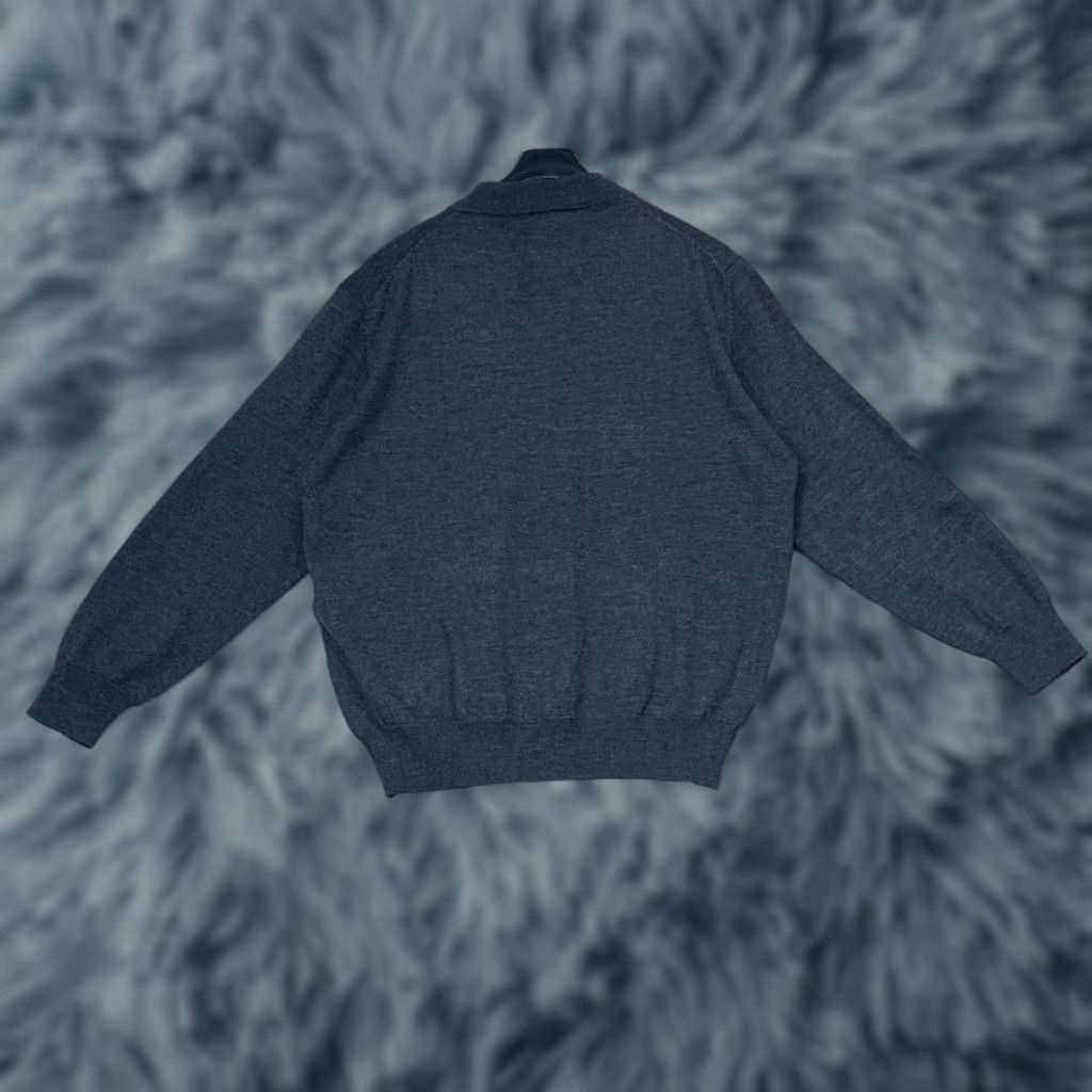 Vintage Kirkland Signature Sweater Shirt Men L Gray Mock Neck 100% Merino Wool Pullover Long Sleeve Regular Size Large Size US L / EU 52-54 / 3 - 1 Thumbnail