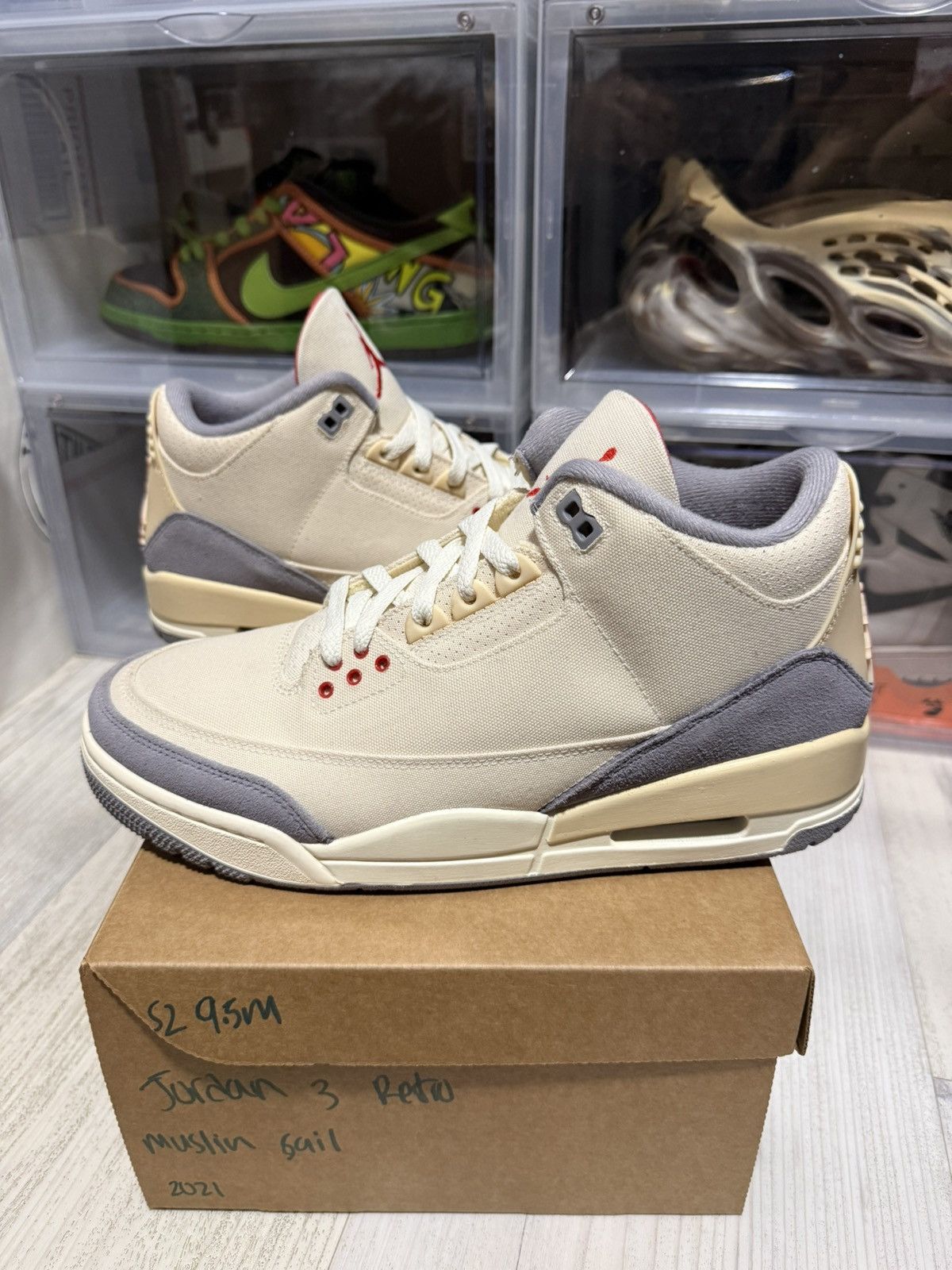 Jordan Brand Air Jordan 3 Retro Muslin Size US 9.5 / EU 42-43 - 1 Thumbnail