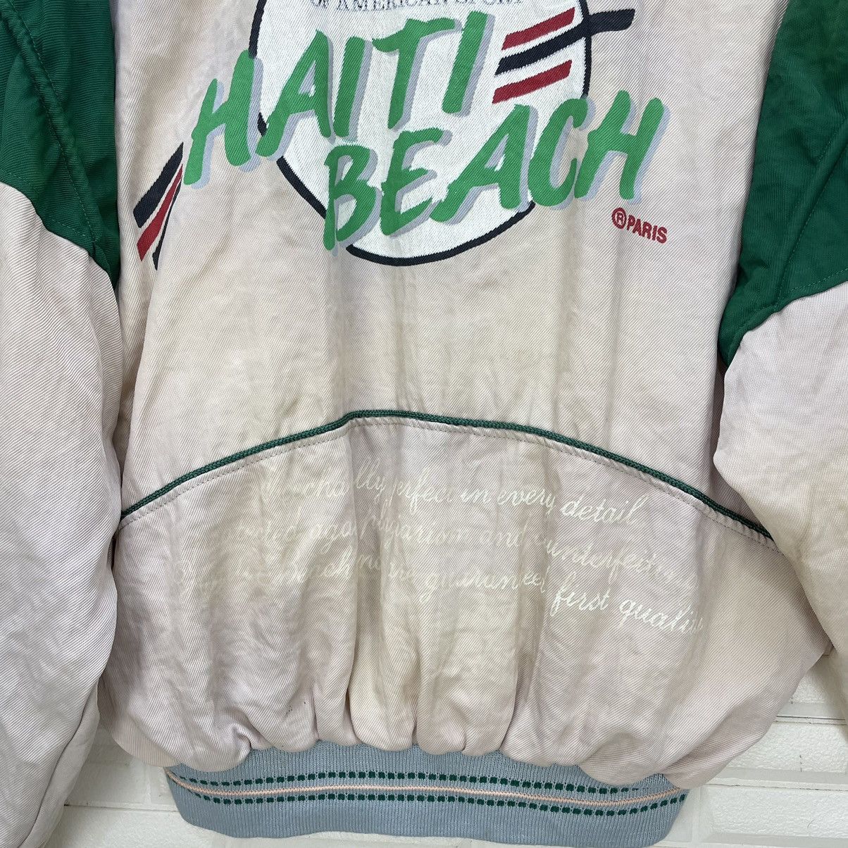 Champion × Vintage Vintage Champion Haiti Beach Paris Bomber Jacket Size US M / EU 48-50 / 2 - 10 Thumbnail