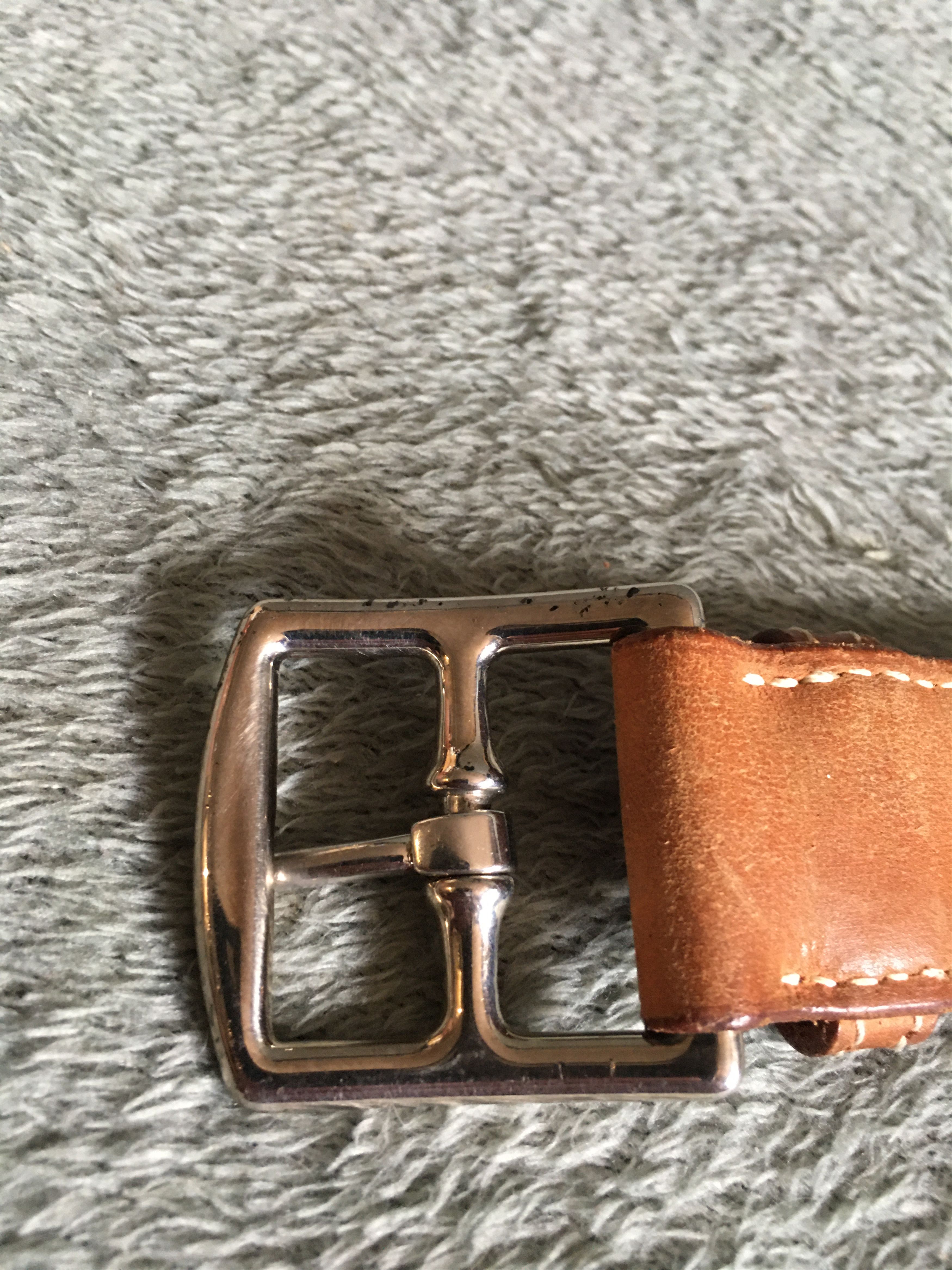 Hermes Hermes Etriviere Leather Belt Vintage 2000s Size 95 Size ONE SIZE - 2 Thumbnail