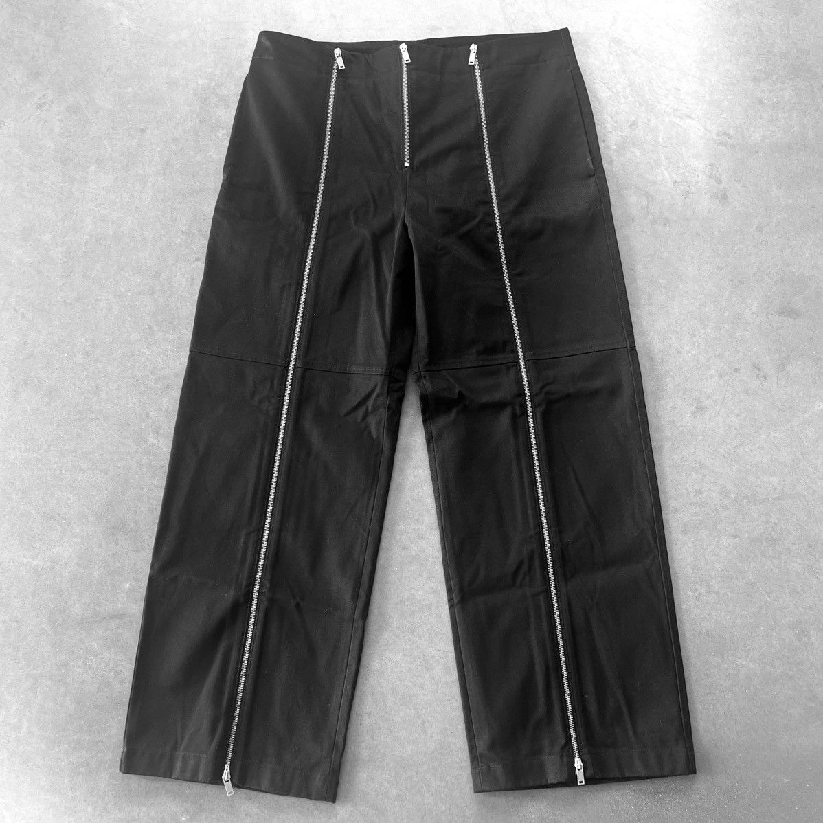Jil Sander ZIP UP WIDE LEG COTTON TROUSERS - F/W 2023 - NEW WITH TAGS Size US 38 / EU 54 - 2 Thumbnail
