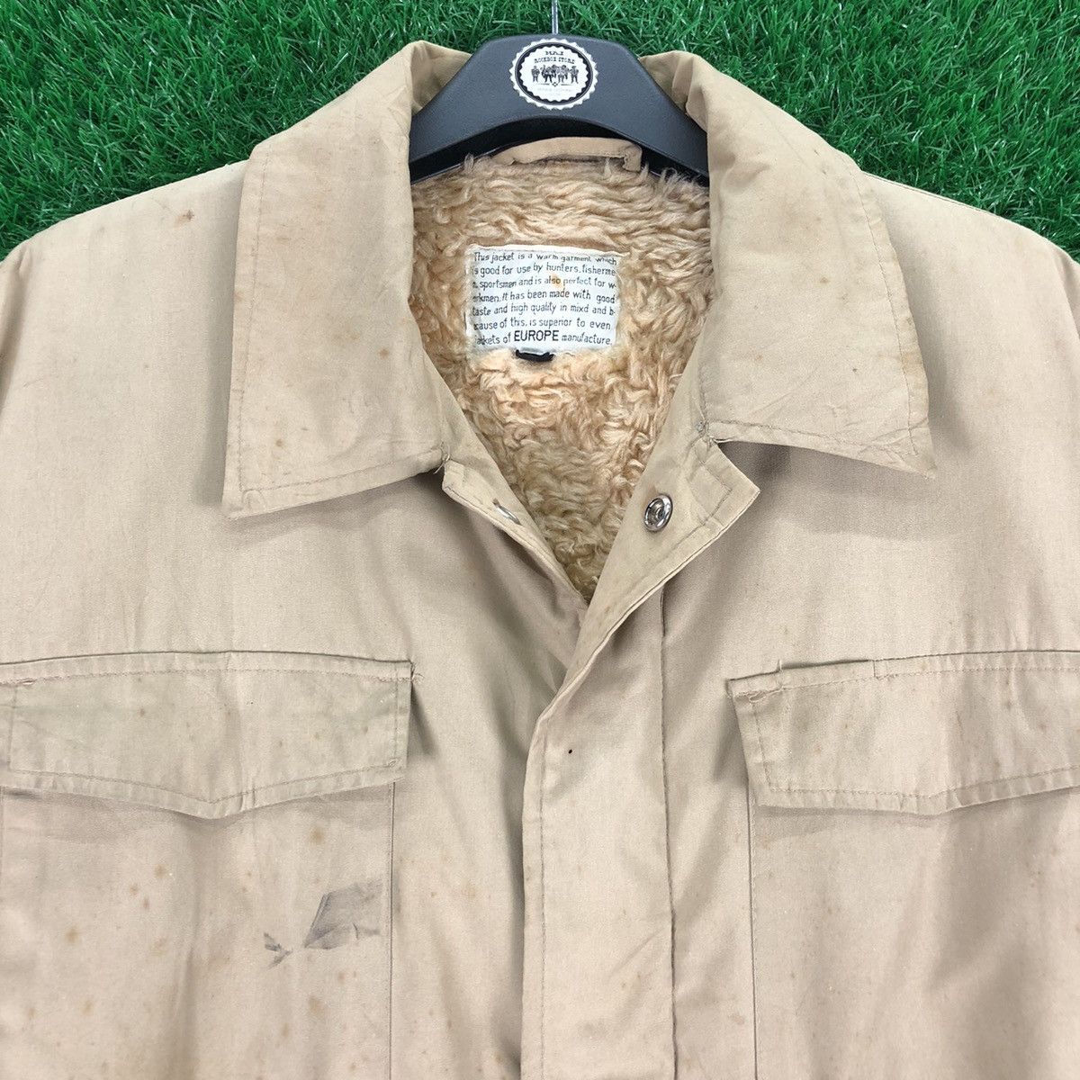 Japanese Brand Vintage 80's Workwear Field Jacket M65 Sherpa Lining Size US M / EU 48-50 / 2 - 7 Thumbnail