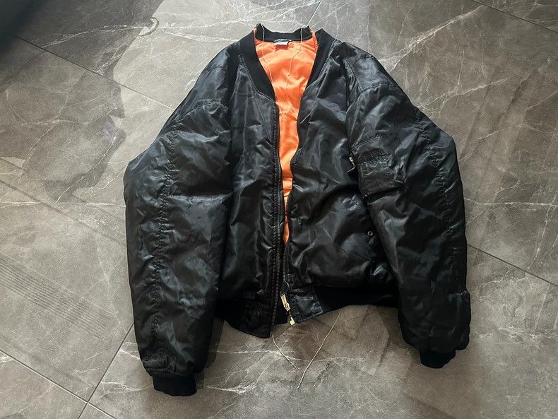 Vetements 16AW Bomber Initial Assembled Deconstructed Swea
