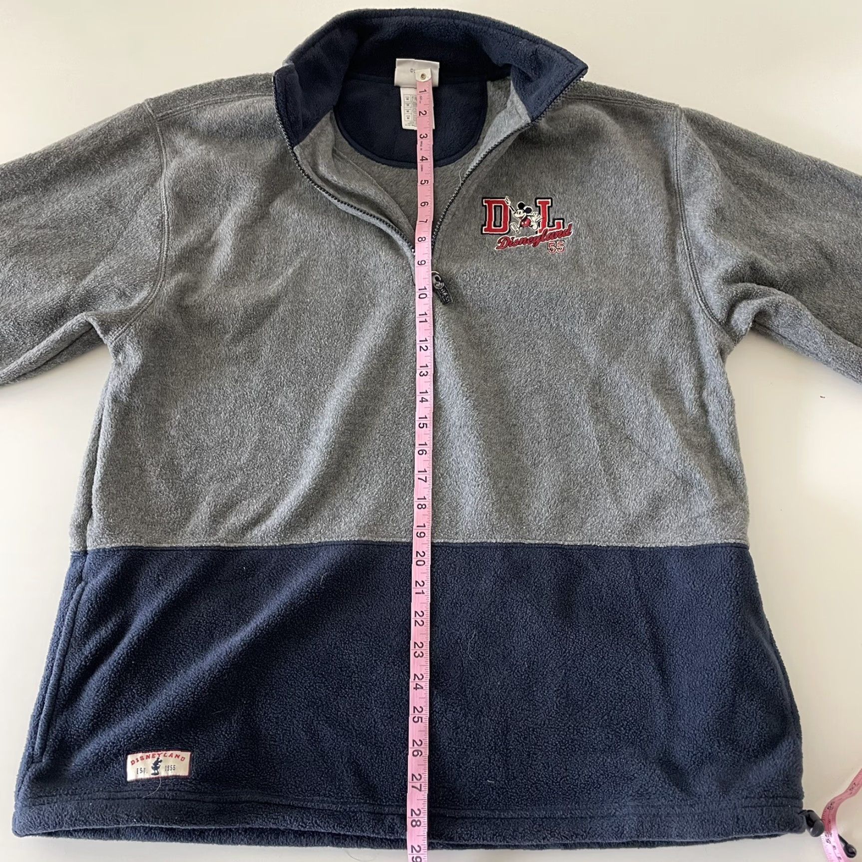 Disney Disneyland Fleece 1/4 Zip Pullover Jacket Men's M Gray Size US M / EU 48-50 / 2 - 5 Thumbnail