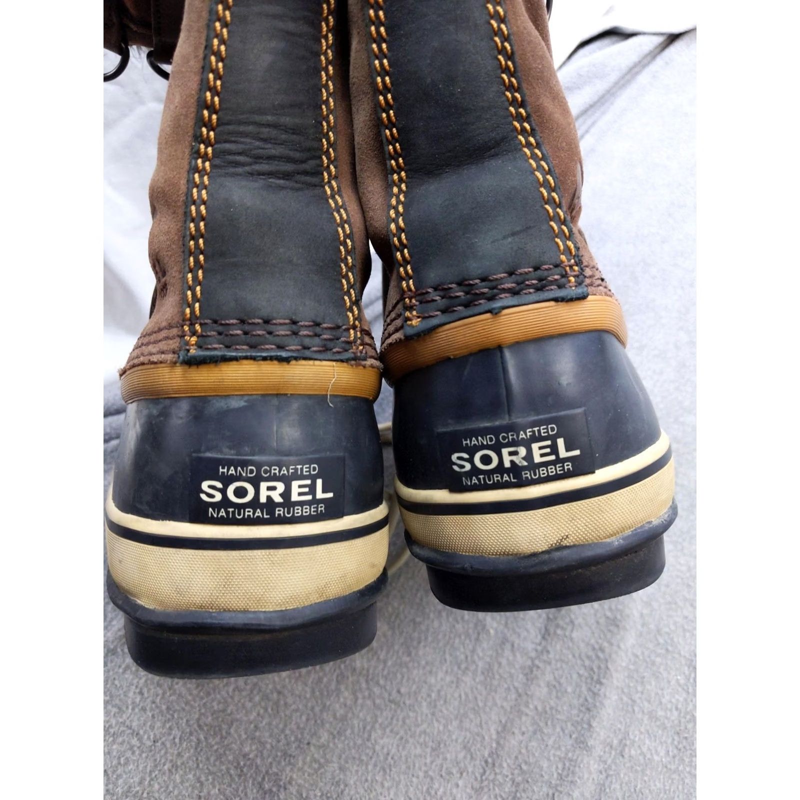 SOREL Sorel Womens Snow Boots Joan Of Arctic NL1540-256 Brown Suede Faux Fur Waterproof 9/40 Mid-Calf Lace Up Boots Womens Vintage: No Size US 9 / IT 39 - 7 Thumbnail
