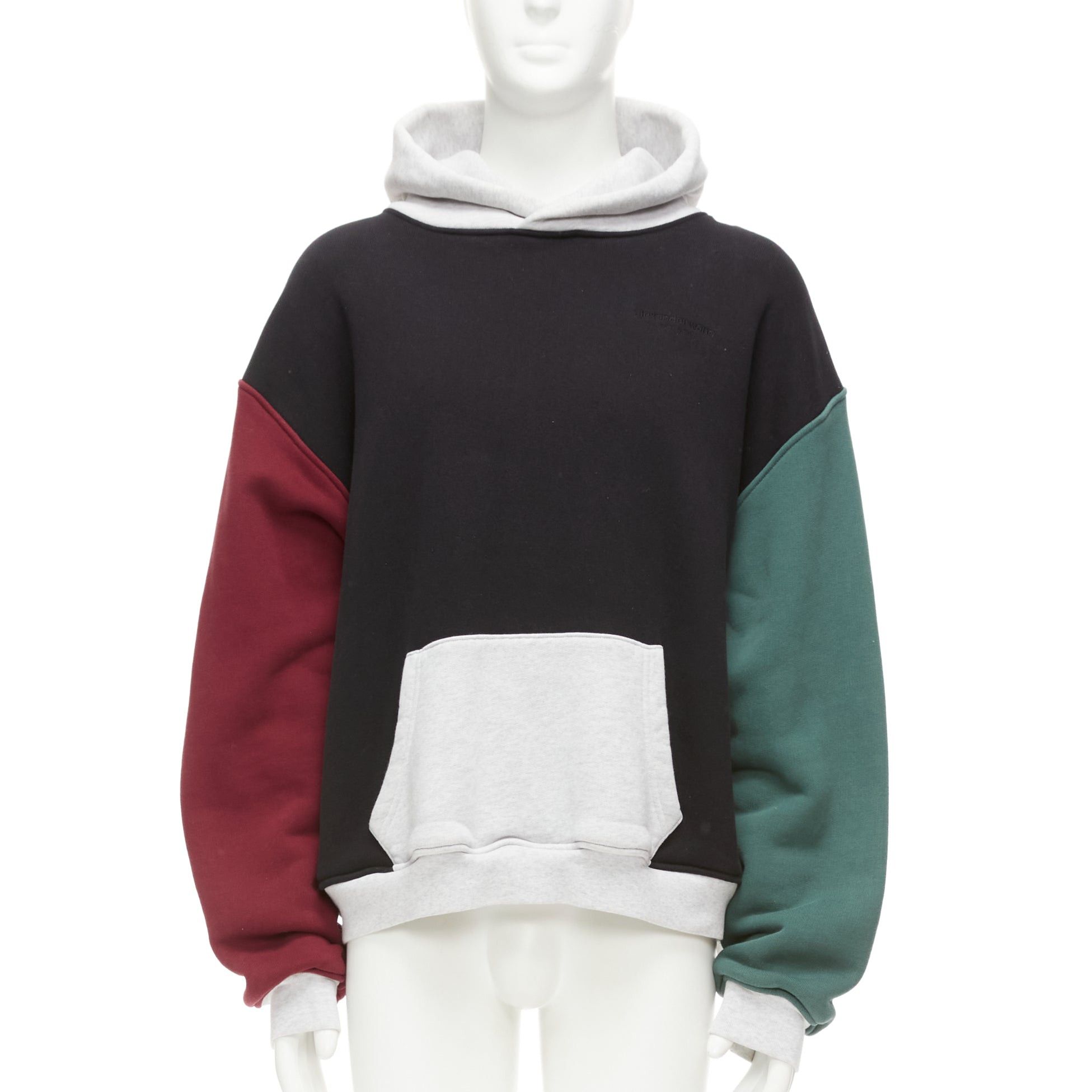 Alexander Wang ALEXANDER WANG multicolour colorblocked panelled hoodie sweatshirt M Size US M / EU 48-50 / 2 - 1 Thumbnail