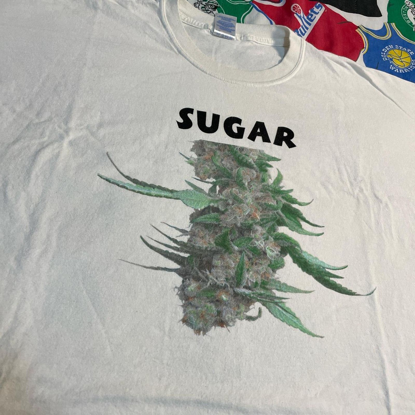 Vintage Y2K Sugar Strains Marijuana Weed Drug Promo Obscure Tee Size US XXL / EU 58 / 5 - 3 Thumbnail