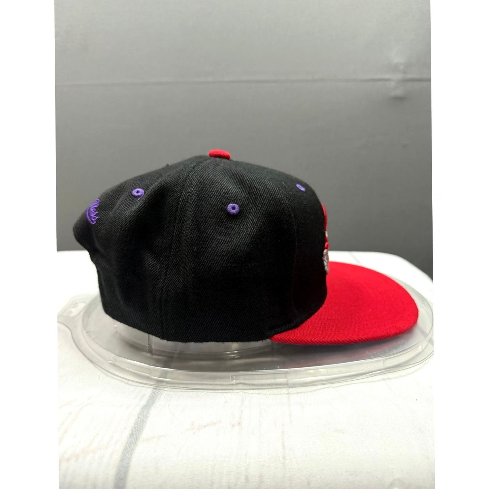 Mitchell & Ness Mitchell & Ness Toronto Raptors Snapback Hat Mens Black Red HWC OSFA Size ONE SIZE - 4 Thumbnail