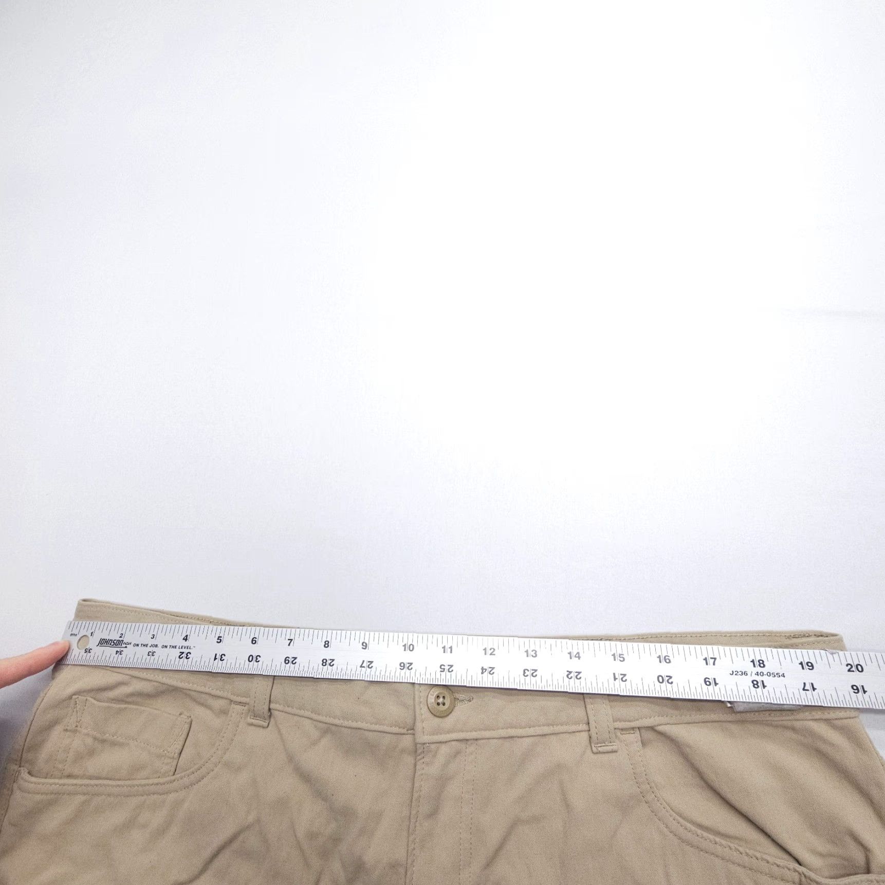 Eddie Bauer Eddie Bauer Travex Pants Mens 40 x 32 Khaki Canvas Workwear Chino Size US 40 / EU 56 - 6 Thumbnail