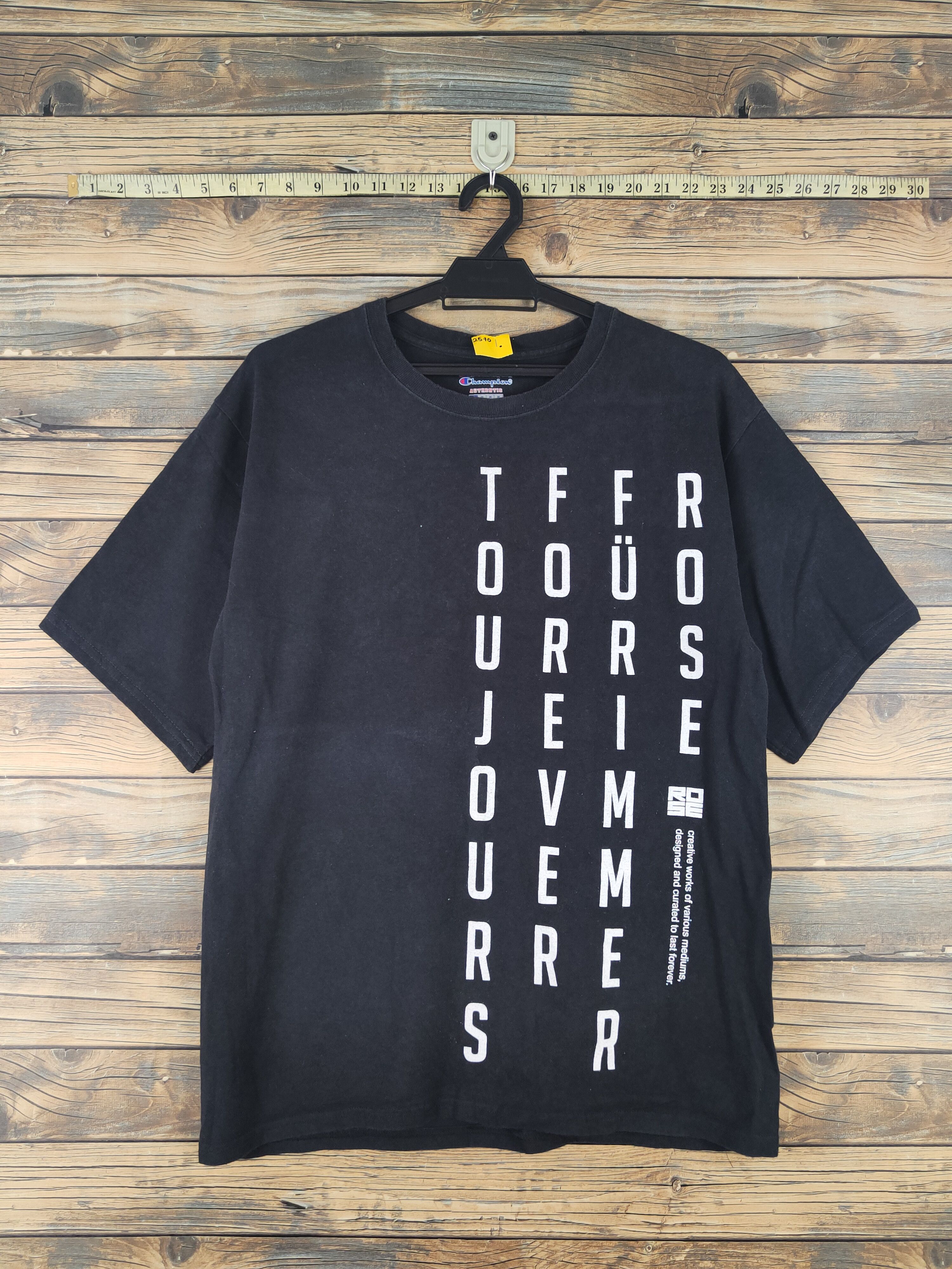 Champion DL Champion Black Short Sleeve T-shirt #2570 Size US M / EU 48-50 / 2 - 1 Thumbnail