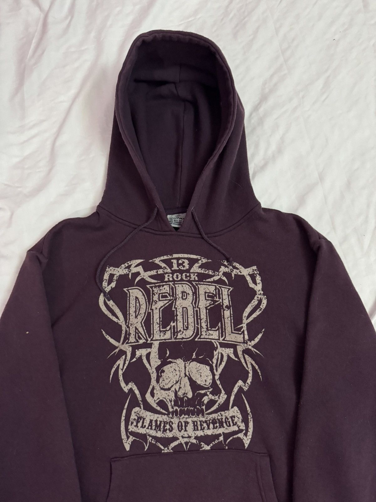 If Six Was Nine × Le Grande Bleu (L.G.B.) × Tornado Mart Y2K Cyber Skull Flames of Revenge Hoodie Size US L / EU 52-54 / 3 - 2 Thumbnail