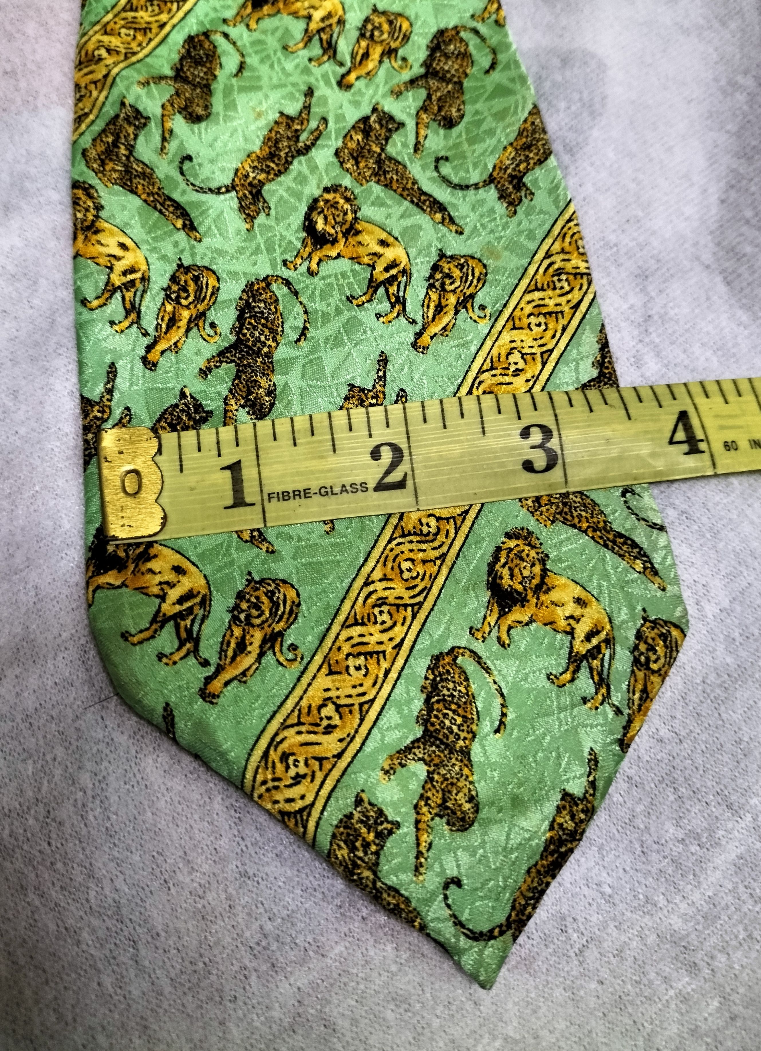 Versace Vintage Versace necktie lion, leopard print Size ONE SIZE - 3 Thumbnail