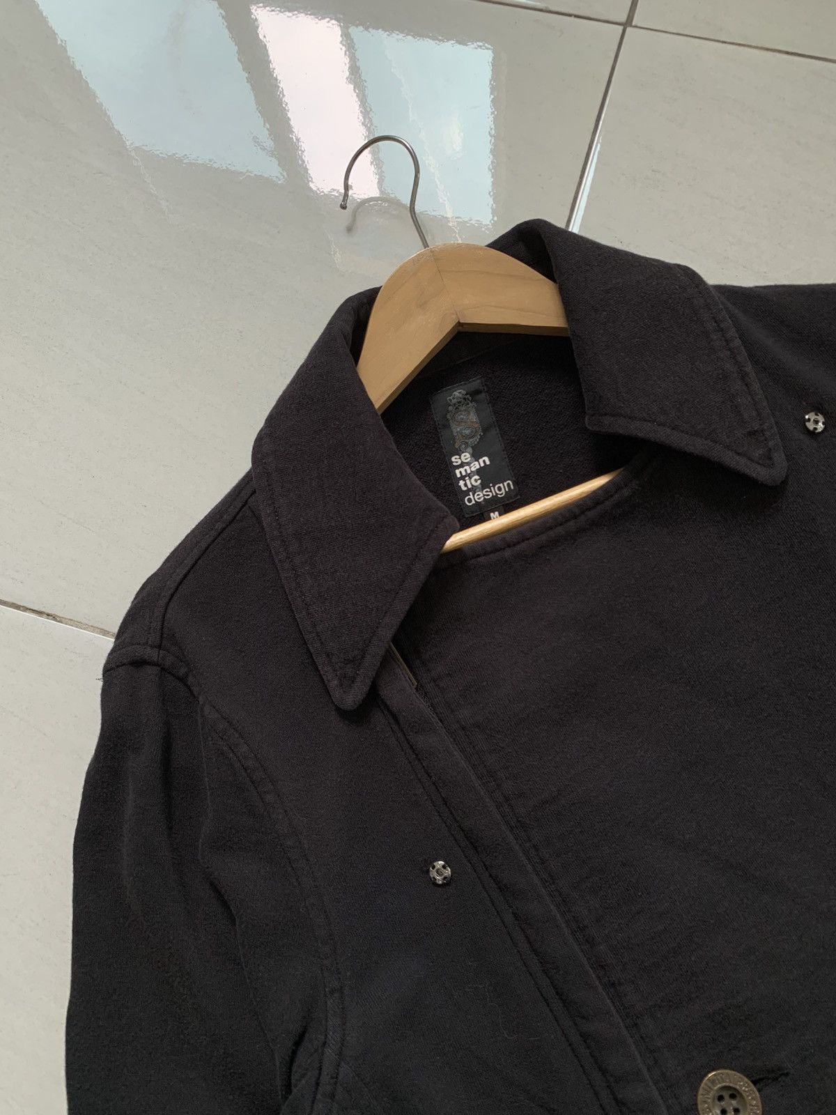 semanticdesign SEMANTIC DESIGN DOUBLE BREASTED COTTON JACKET Size US M / EU 48-50 / 2 - 2 Thumbnail