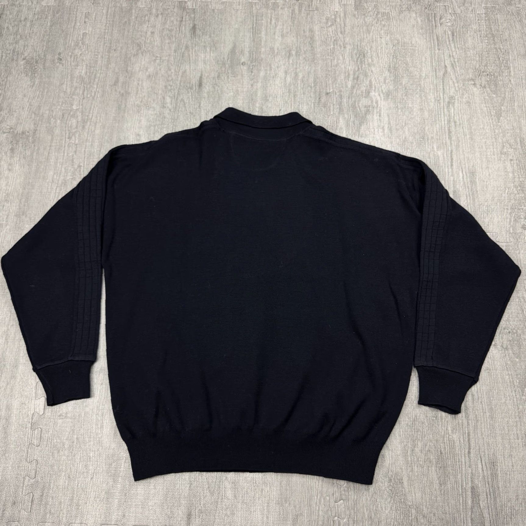Vintage Vintage ABBATE Italian Yachting Sweater Men’s Large Wool Knit Heavyweight Navy Size US L / EU 52-54 / 3 - 6 Thumbnail
