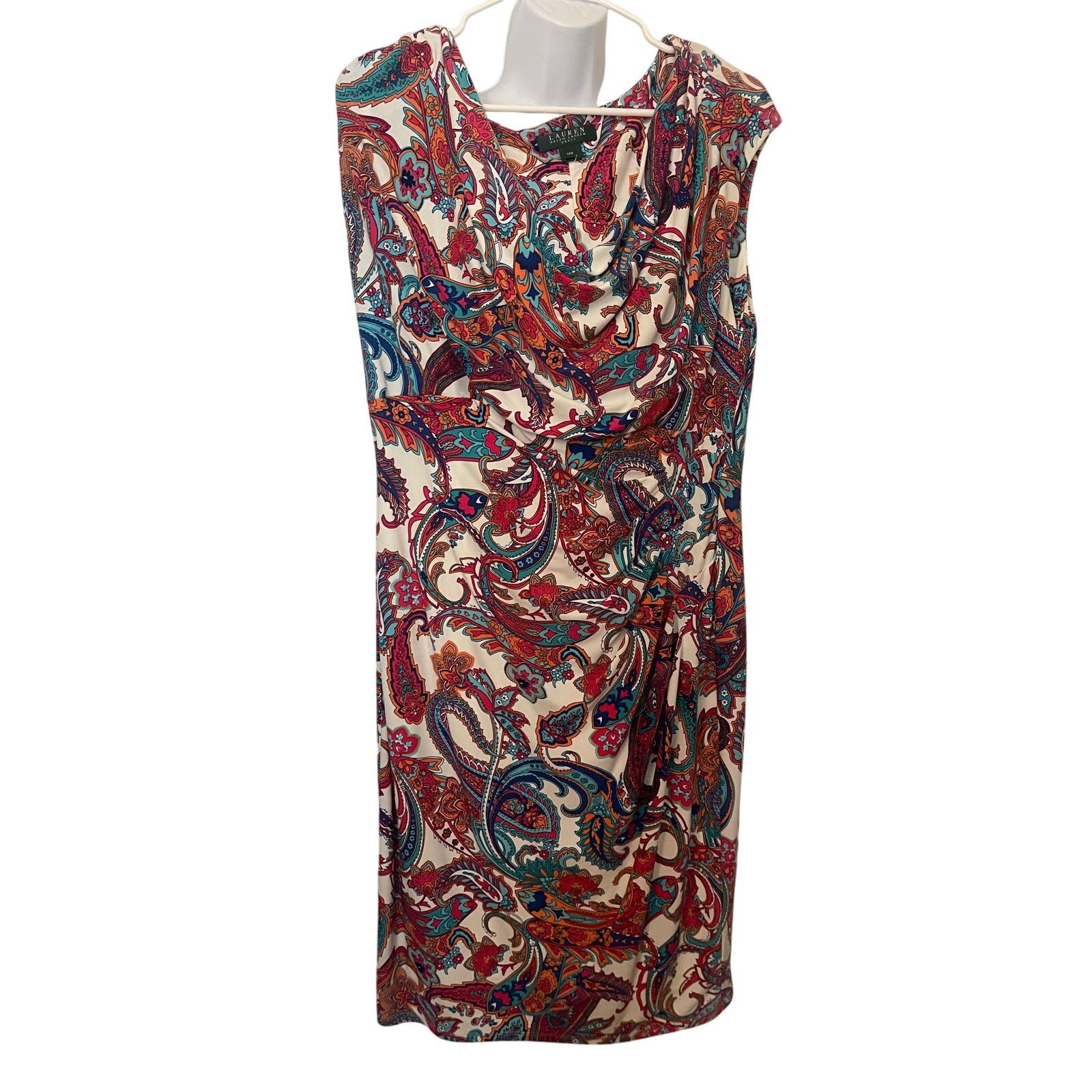 Ralph Lauren Ralph Lauren Paisley Print Dress – Size 14W Size XL / US 12-14 / IT 48-50 - 2 Thumbnail