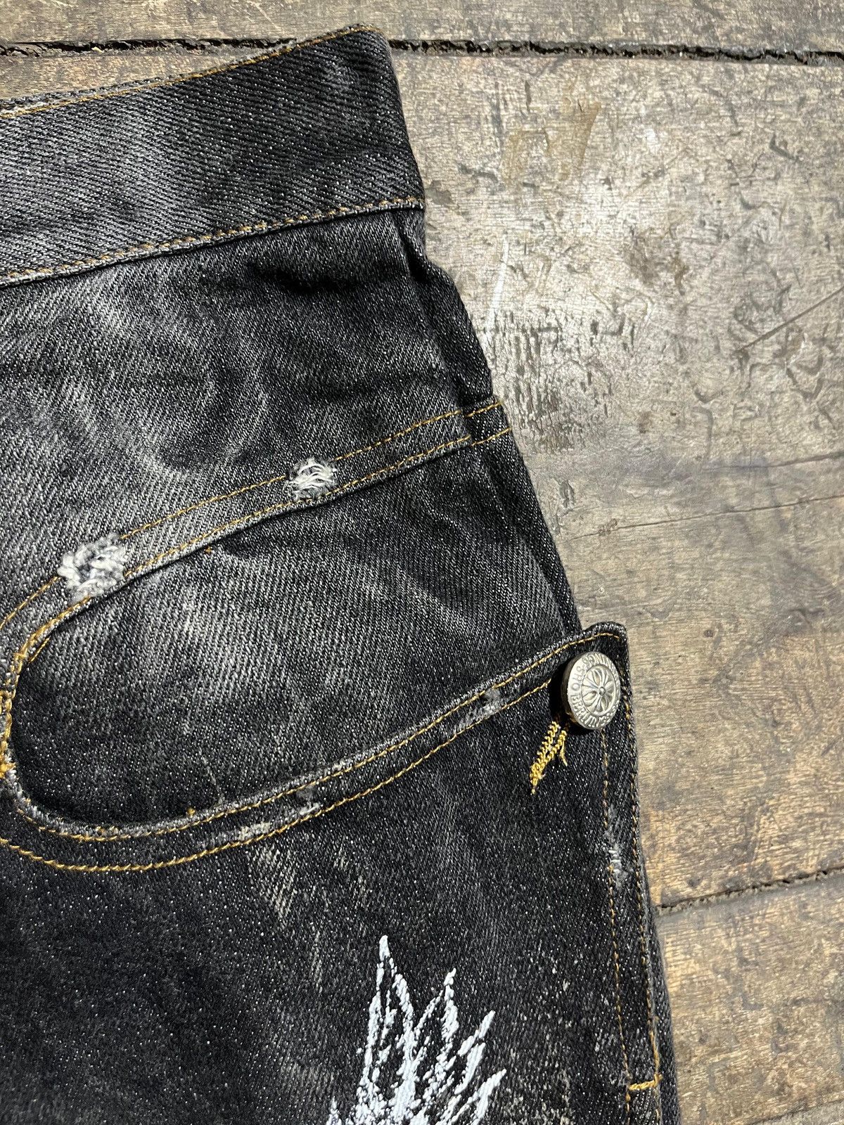 Other Very rare sho berning denim jeans punk Size US 33 - 7 Thumbnail