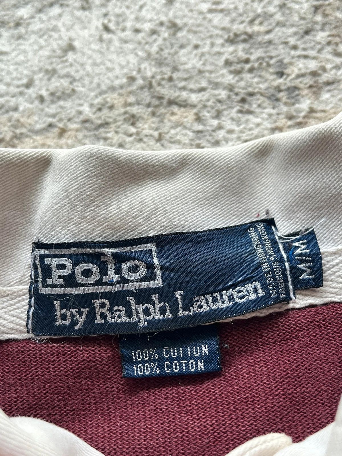 Polo Ralph Lauren Polo Ralph Lauren 1980s-1990's Wooly Badge Scribble Rugby Size US M / EU 48-50 / 2 - 8 Thumbnail