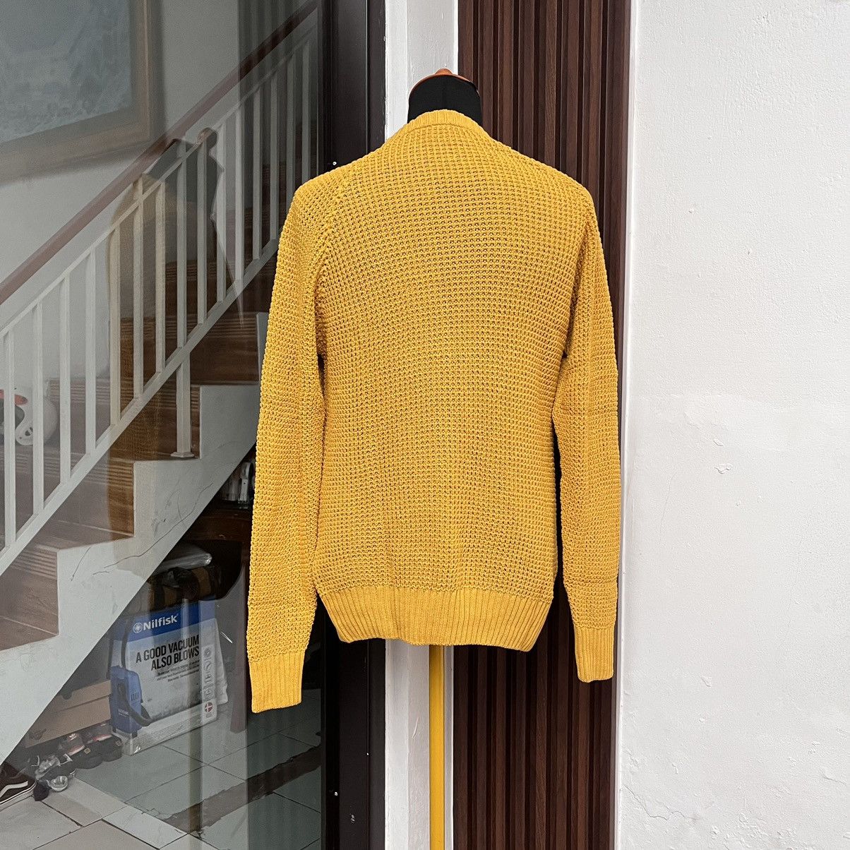 AMI Sweatshirt Men Ami Alexandre Mattiussi Mustard Yellow Size US L / EU 52-54 / 3 - 2 Thumbnail