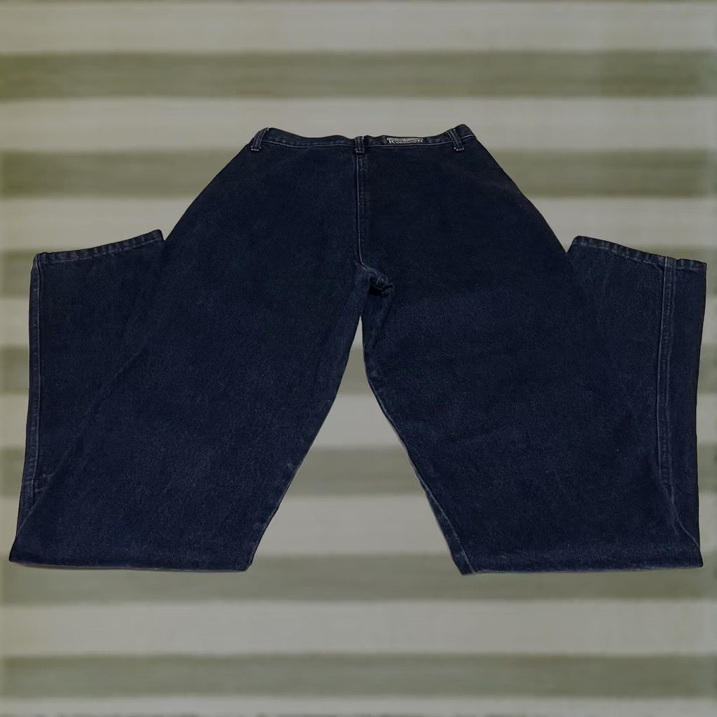 Vintage Vintage Rocky Mountain Jeans Women’s 11/30x36 Cross Over Flaps Blue 1990s Juniors 26x36 100% cotton Mexico Mens Girls Womens Size 32" / US 10 / IT 46 - 1 Thumbnail