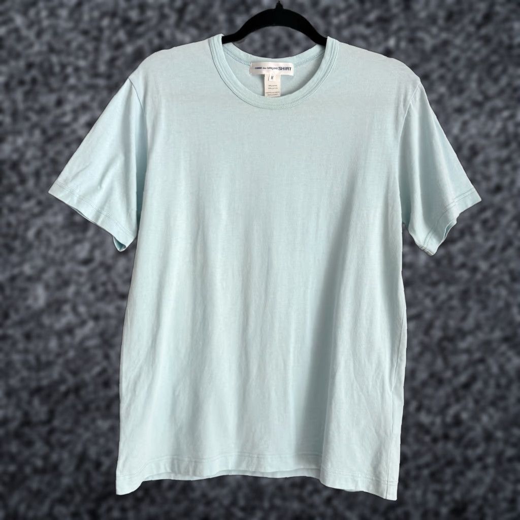 Comme des Garcons Girl Comme Des Garçons SHIRT Top Tee Light Blue Size M Mens Tee Shirt Cotton Short Sleeve Crew Neck Regular Fit Vintage: No Size US M / EU 48-50 / 2 - 1 Thumbnail