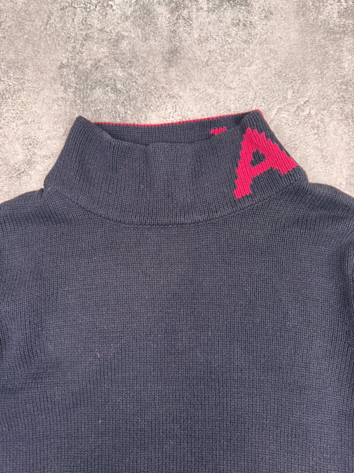 Armani Exchange Armani Exchange Women Vintage Knit Turtleneck Black / Pink Size L / US 10 / IT 46 - 2 Thumbnail