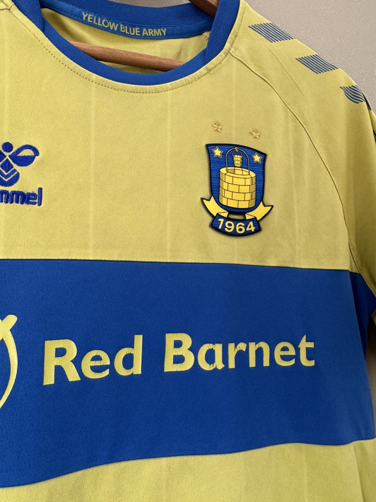 Hummel Jersey Brondby Hummel Football Shirt Trikot Soccer Size US S / EU 44-46 / 1 - 4 Thumbnail