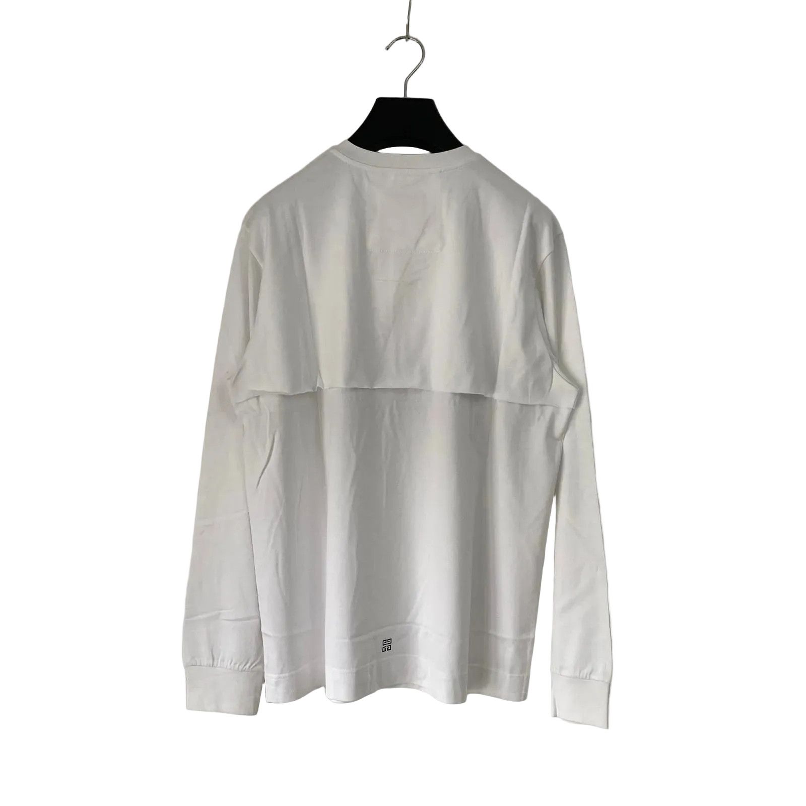 Givenchy 1 of 1 White Layered 1952 Global Logo Oversized LS T-Shirt Size US M / EU 48-50 / 2 - 5 Thumbnail