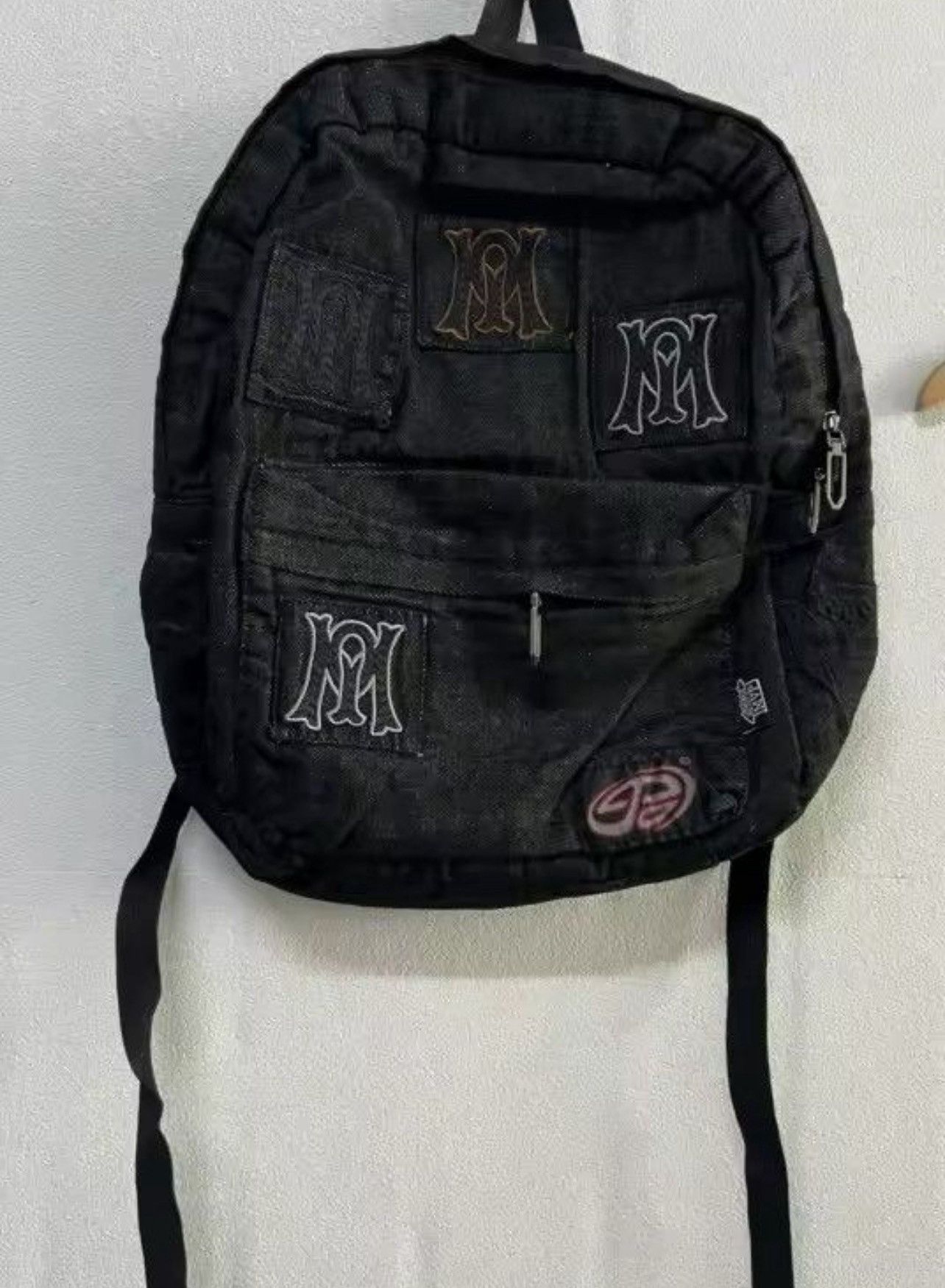 Other Denim Backpack Streetwear Embroidery Letter Size ONE SIZE - 1 Thumbnail